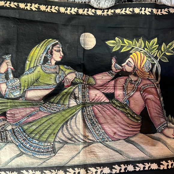 Vintage Sequined Cotton Wall Art ( Hand Crafted ) - Picture 1 of 4